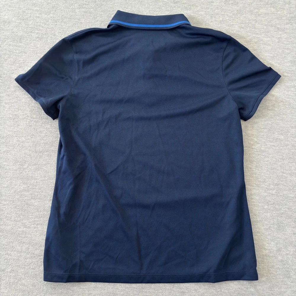 Nike Dallas Mavericks NBA Dri-FIT Polo Shirt Navy Blue Womens Medium